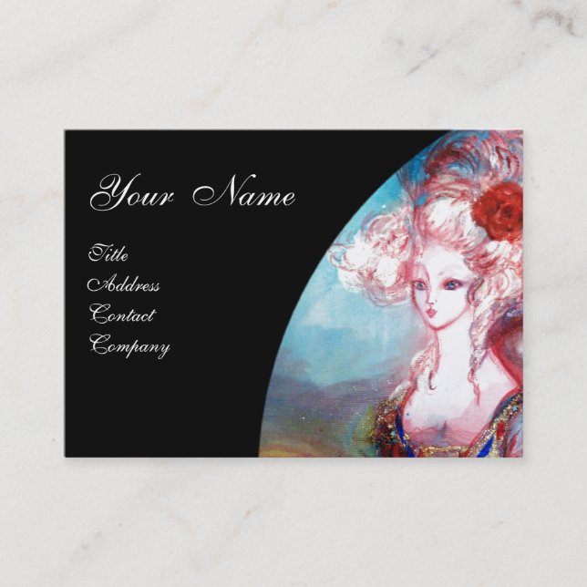 MADAME POMPADOUR Beauty,Salon,Spa ,Makeup Artist Business Card (Front)