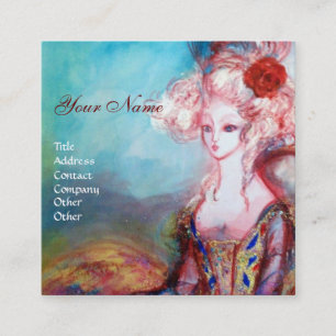 MADAME POMPADOUR Beauty,Salon,Spa ,Makeup Artist Square Business Card