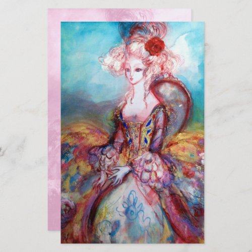 MADAME POMPADOUR Blue Soft Pink Beauty Fashion Stationery