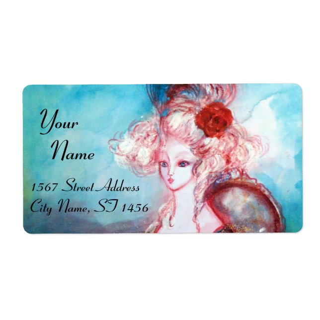 MADAME POMPADOUR ,bright pink blue Label (Front)