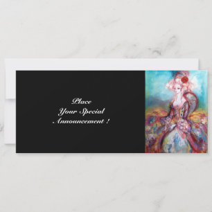 MADAME POMPADOUR ,Classy Gold Costume Party Invitation