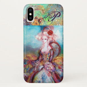 MADAME POMPADOUR ELEGANT BEAUTY FASHION MONOGRAM iPhone X CASE