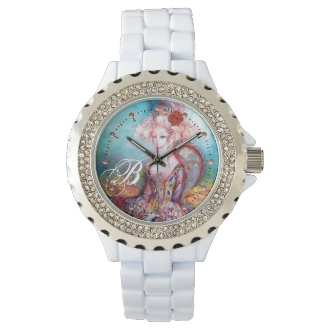 MADAME POMPADOUR ,ELEGANT BEAUTY FASHION MONOGRAM WATCH (Front)