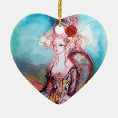 MADAME POMPADOUR Heart Ceramic Ornament