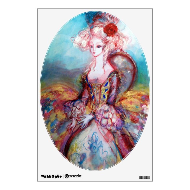 MADAME POMPADOUR ,Oval Wall Sticker (Front)