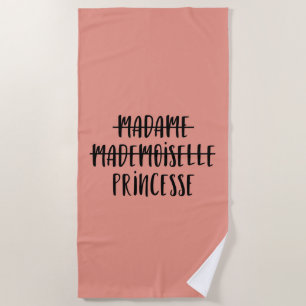 Madame Princess Beach Towel