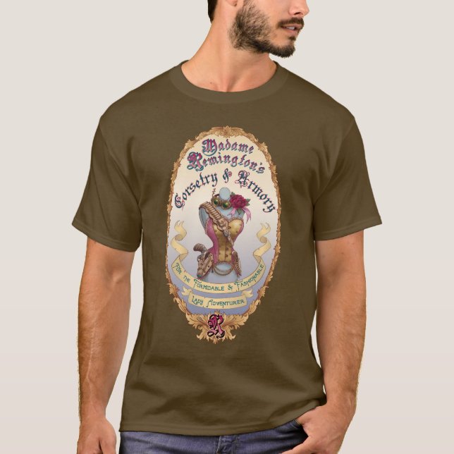 Madame Remington's Corsetry & Armory T-Shirt (Front)