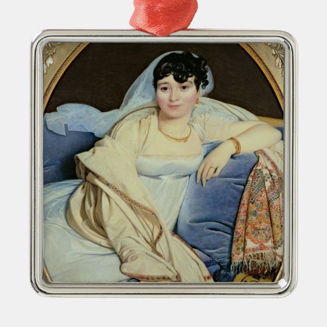 Madame Riviere nee Marie Francoise Jacquette Metal Ornament (Front)