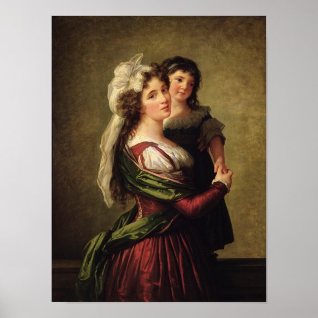 Madame Rousseau and her Daughter, 1789 Poster (Front)