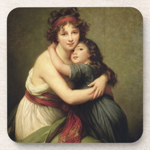 Madame Vigee_Lebrun and her Daughter Coaster