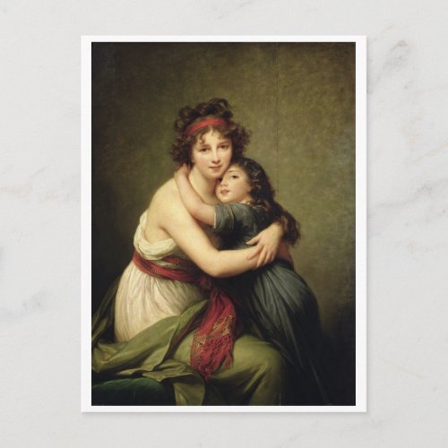 Madame Vigee_Lebrun and her Daughter Postcard