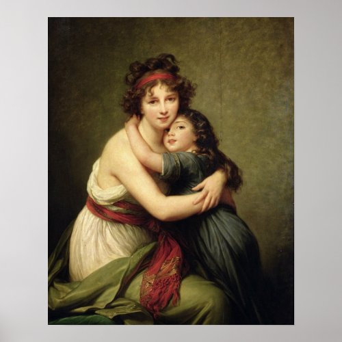 Madame Vigee_Lebrun and her Daughter Poster