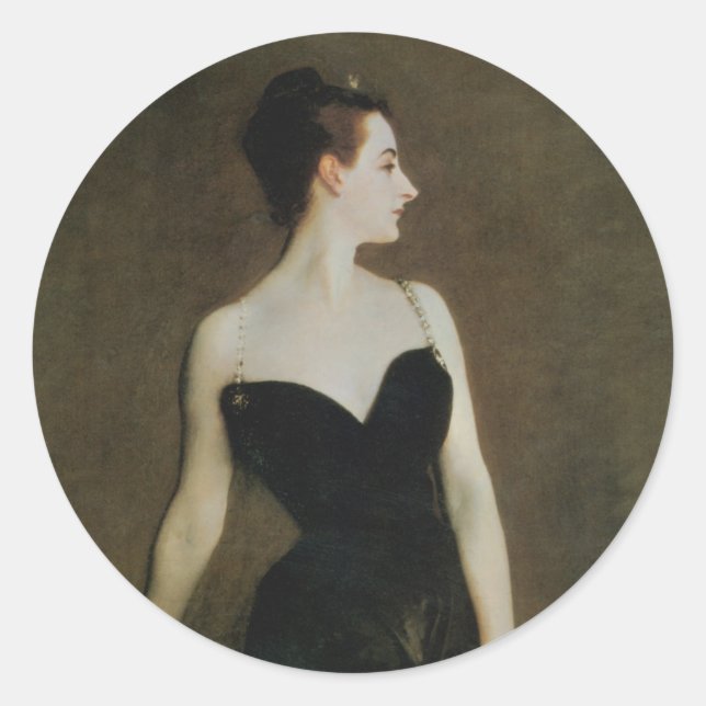 Madame X by John Singer Sargent Classic Round Sticker (Front)