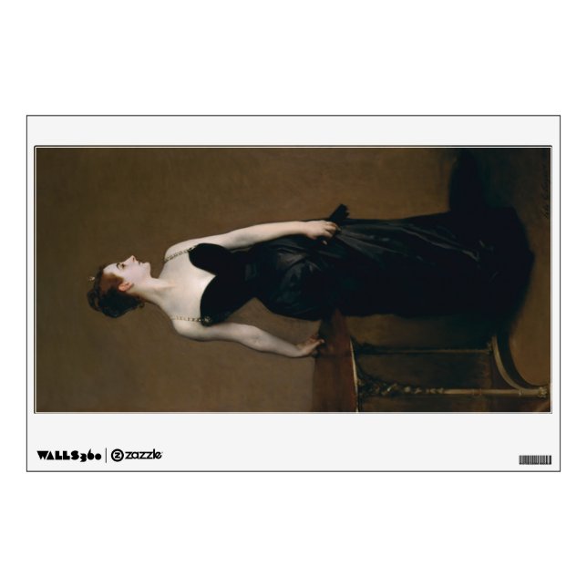 Madame X by John Singer Sargent Wall Sticker (Front)