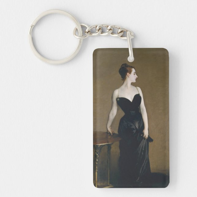 Madame X Portrait by John Singer Sargent Keychain (Front)