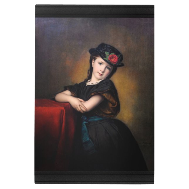 Mädchenporträt by Samuel Baruch Ludwig Halle Metal Print (Front)