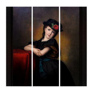 Mädchenporträt by Samuel Baruch Ludwig Halle Triptych