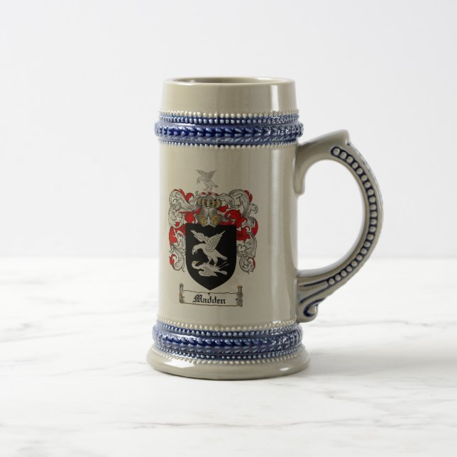 Madden Coat of Arms Stein / Madden Crest Stein (Right)