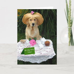 Maddi Garden Birthday Party-2 Letterpress Thank You Card