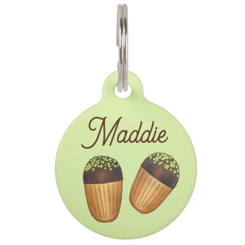 Maddie Madeleine French Pastry Cakes Baking Food Pet ID Tag