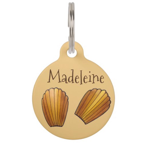 Maddie Madeleine Sweet French Pastry Cakes  Pet ID Tag