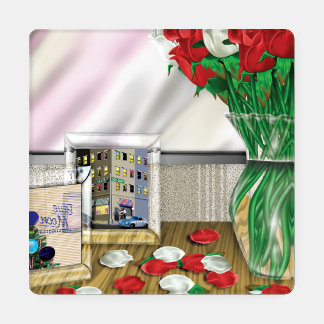 Maddie's Office Desk Art Coaster Set