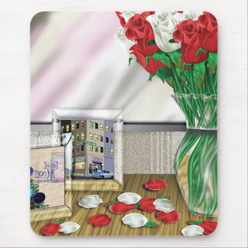 Maddies Office Desk Art Mouse Pad