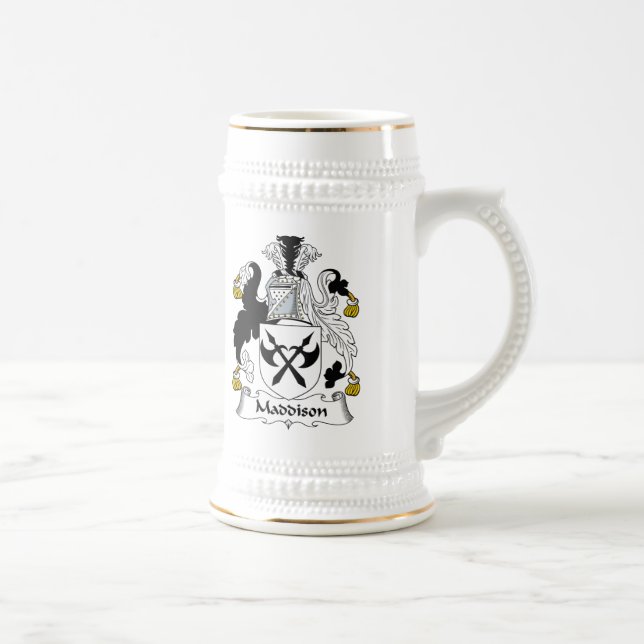 Maddison Family Crest Beer Stein (Right)
