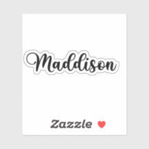 Maddison Name - Handwritten Calligraphy