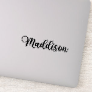 Maddison Name - Handwritten Calligraphy Sticker
