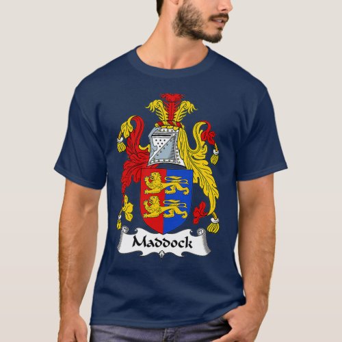 Maddock Coat of Arms  Family Crest T_Shirt