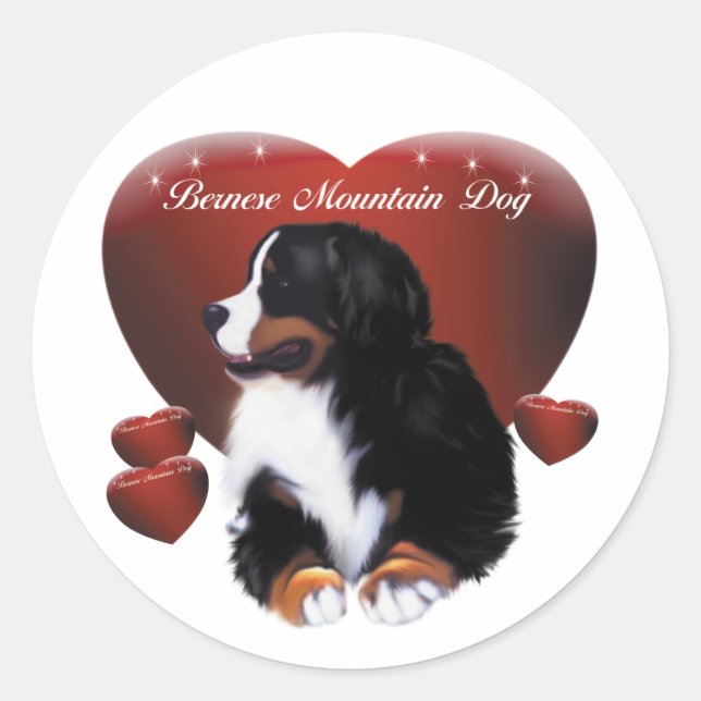 MadDog's Hearts Duty Berner Stickers (Front)