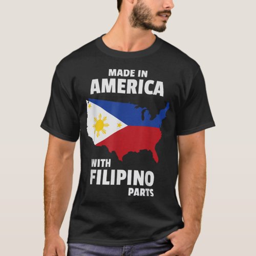 Made America Filipino Design Idea Philippines Desi T_Shirt