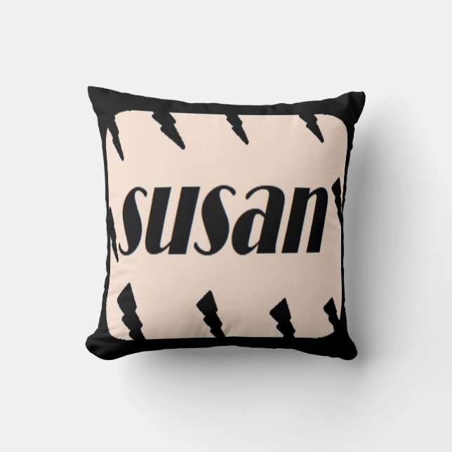 Made and designed for the lovely Susan Throw Pillow (Front)