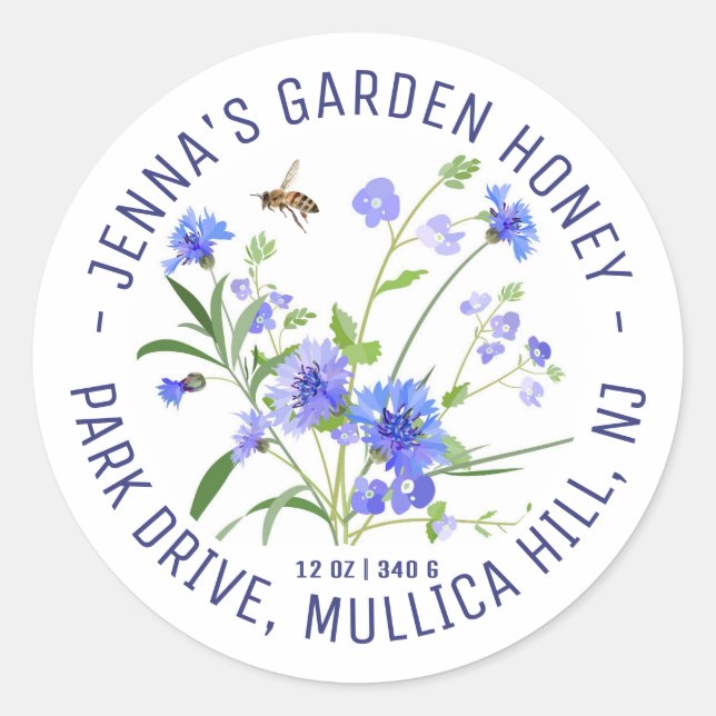 Made By Bees Wildflower Apiary Product Sticker     (Front)