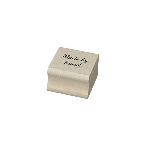 Made by Hand Cursive Custom Rubber Stamp