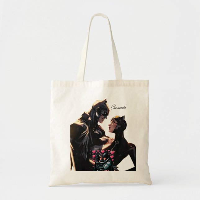 Made for Batman and Catwoman Tote bag lovers. (Front)
