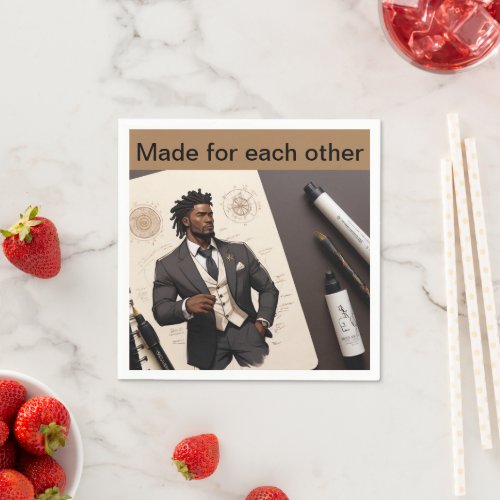 Made for each other  napkins