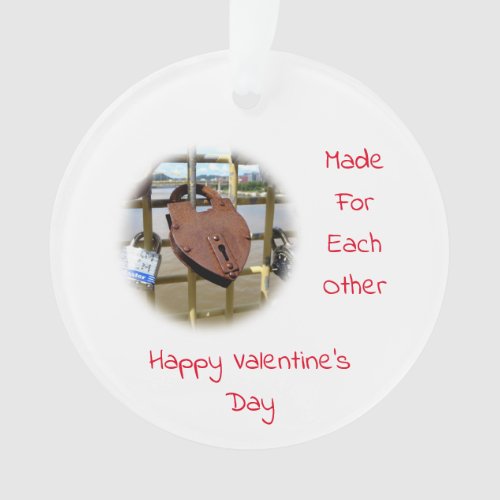 Made For Each Other Valentine Ornament
