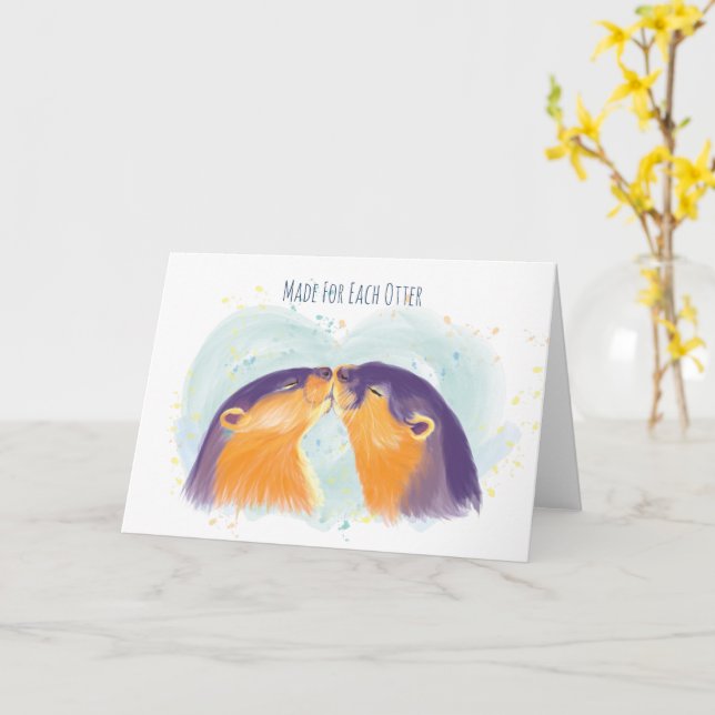 Made For Each Otter Card (Yellow Flower)