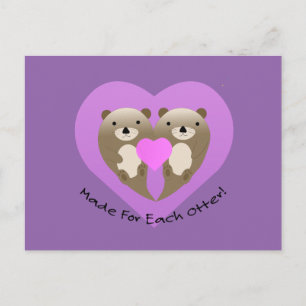 Made for Each Otter Holiday Postcard