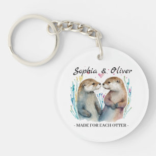 Made For Each Otter Love Valentine's Day Keychain