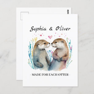 Made For Each Otter Love Valentine's Day Postcard