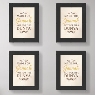 Made for Jannah – Islamic Wall Art Print Sets