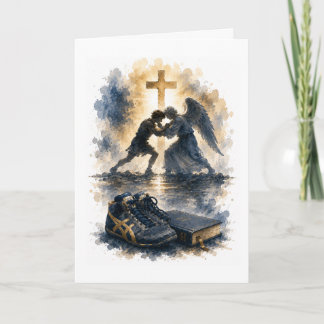 Made for More Catholic Wrestling Birthday Card