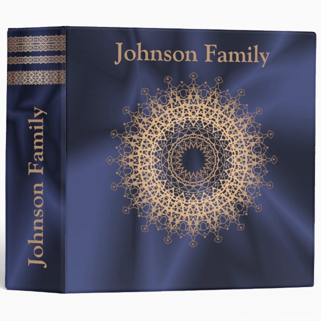 Made for you, Blue silk 3 Ring Binder (Front/Spine)