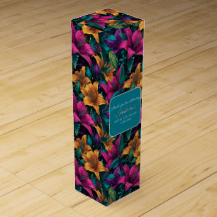 Made For You Lilies Inspired 50Th Birthday Wine Box
