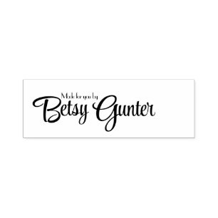 Made for you personalized self-inking stamp