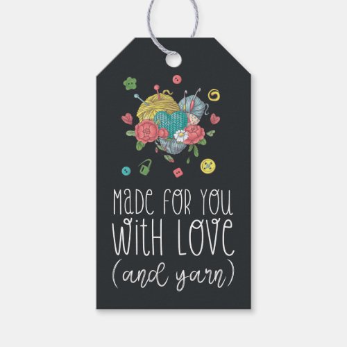 Made for You with Love and Yarn Crochet  Gift Tags