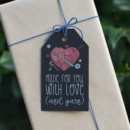 Made for You with Love and Yarn Crochet Gift Tags